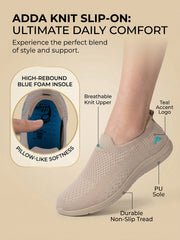 ADDA SOFTWALK-1 Women Comfortable & Breathable Knit Walking Sneakers